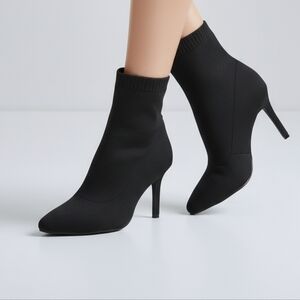 INC International Concepts Black Heeled Boots